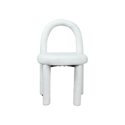 Tapicerowane Krzesło Designerskie Fantasy Diamanda Boucle nietypowy kształt