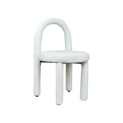 Tapicerowane Krzesło Designerskie Fantasy Diamanda Boucle nietypowy kształt