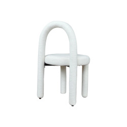 Tapicerowane Krzesło Designerskie Fantasy Diamanda Boucle nietypowy kształt