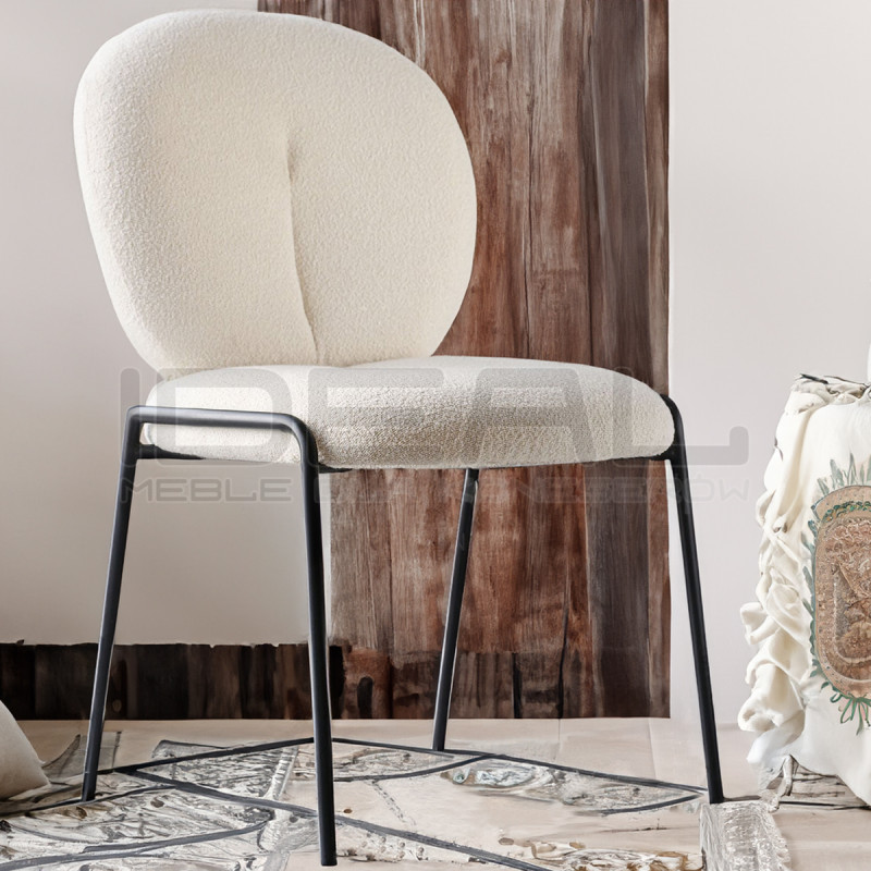 Tapicerowane Krzesło Designerskie Fantasy Dimmity Boucle