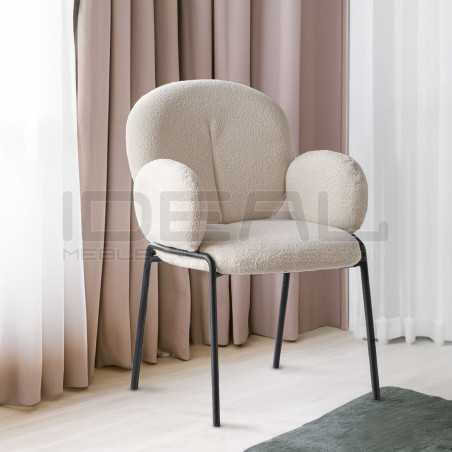 Tapicerowany Fotel Designerski Fantasy Dimmity Boucle