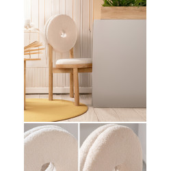 Tapicerowane Krzesło Designerskie Fantasy Cambric Plusz