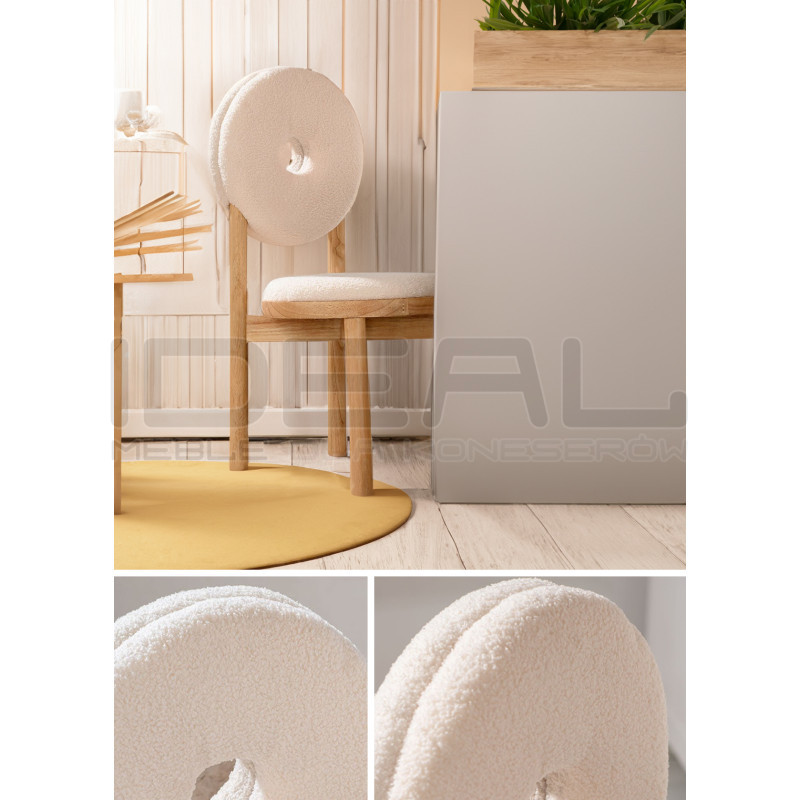 Tapicerowane Krzesło Designerskie Fantasy Cambric Plusz