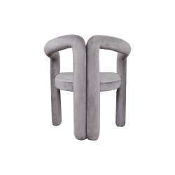 Tapicerowane Krzesło Designerskie Fantasy Letitia nietypowy kształt