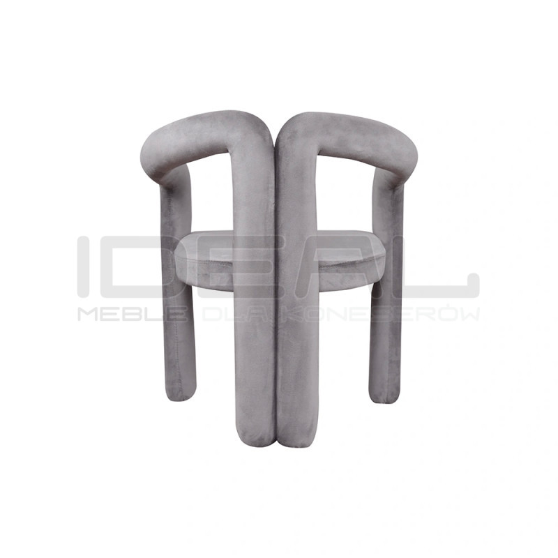 Tapicerowane Krzesło Designerskie Fantasy Letitia nietypowy kształt