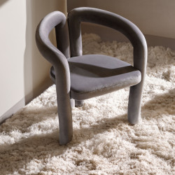 Tapicerowane Krzesło Designerskie Fantasy Letitia nietypowy kształt