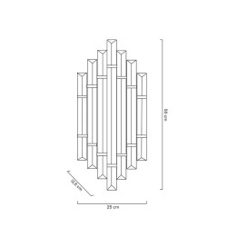 Kinkiet PALAZZO złoty