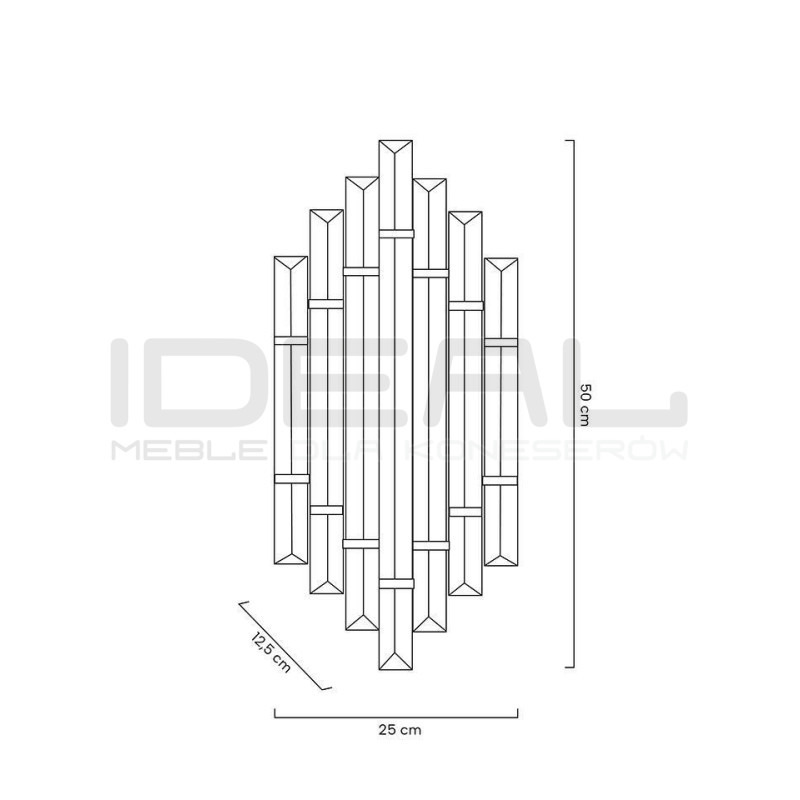 Kinkiet PALAZZO złoty