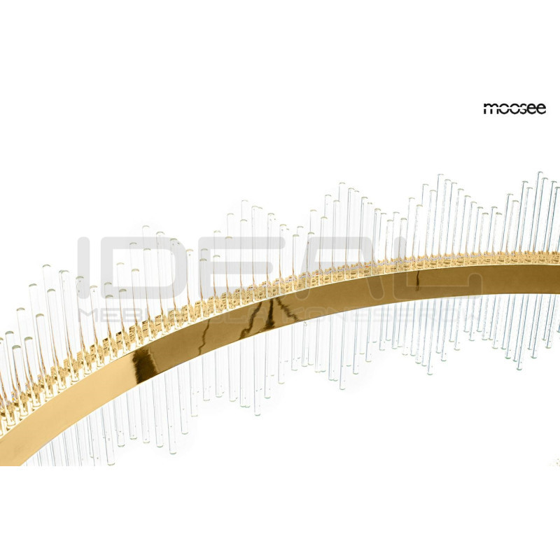 Lampa wisząca glamour Florens 60 złota kryształowe pałeczki