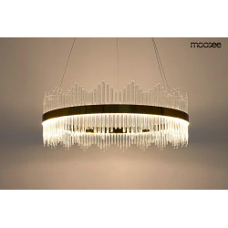 Lampa wisząca glamour Florens 60 złota kryształowe pałeczki