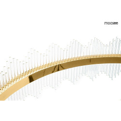 Lampa wisząca glamour Florens 80 złota kryształowe pałeczki