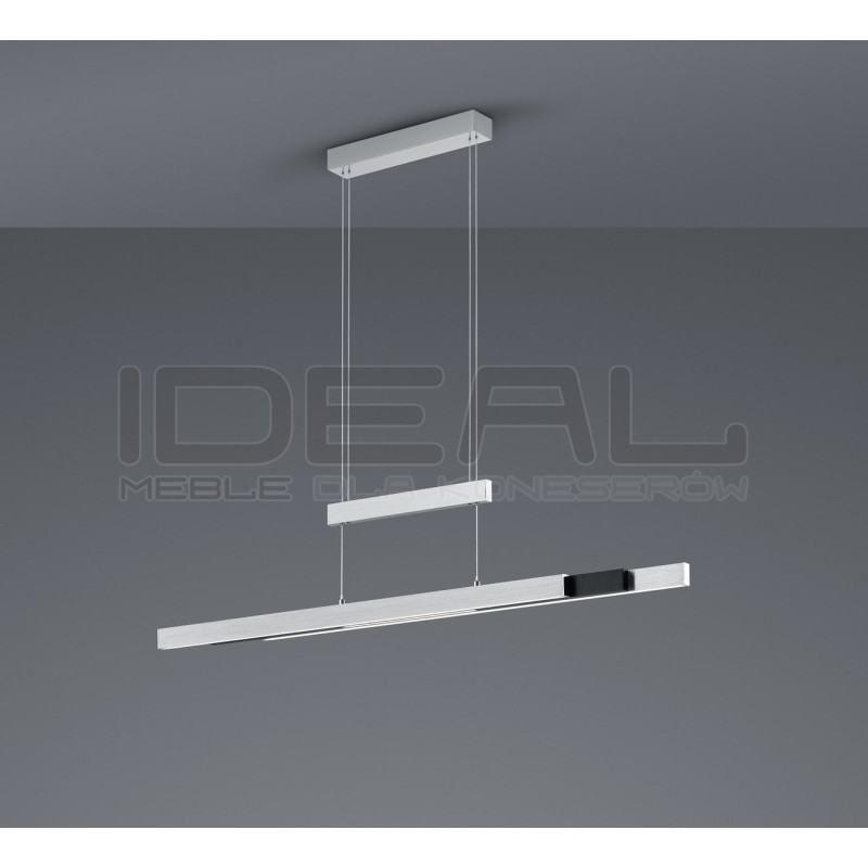 Lampa wisząca Pozioma Bruno srebrna Led