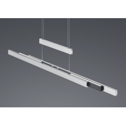 Lampa wisząca Pozioma Bruno srebrna Led