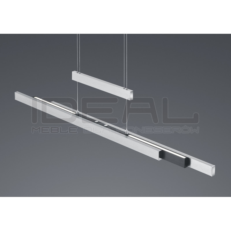 Lampa wisząca Pozioma Bruno srebrna Led