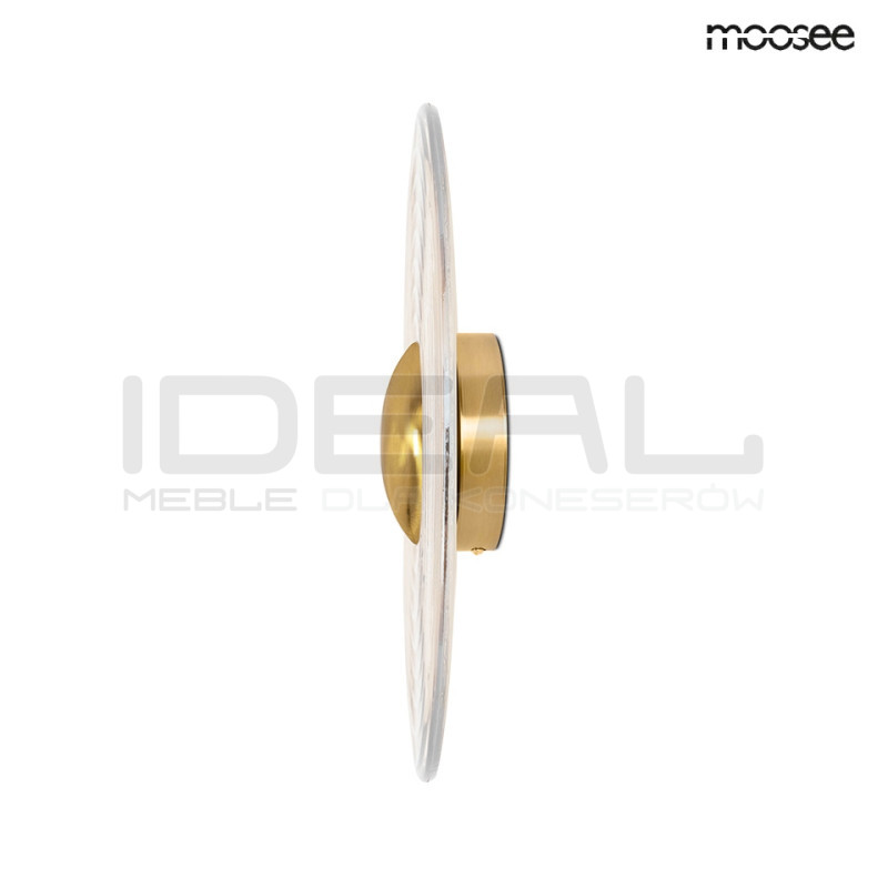 Okrągły Kinkiet ONDA złoty