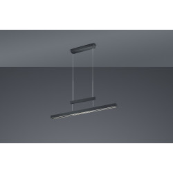 Lampa wisząca Pozioma Bruno czarna mat Led