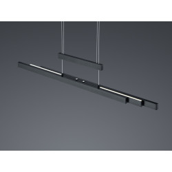 Lampa wisząca Pozioma Bruno czarna mat Led