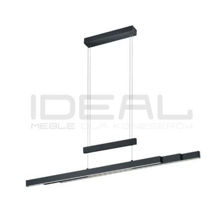 Lampa wisząca Pozioma Bruno czarna mat Led