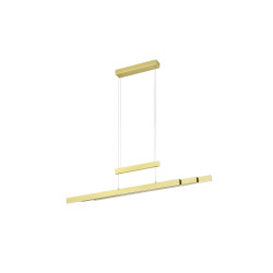 Lampa wisząca Pozioma Bruno złota Led