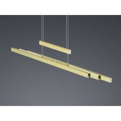 Lampa wisząca Pozioma Bruno złota Led