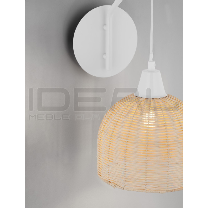 kinkiet boho Summer rattan naturalny