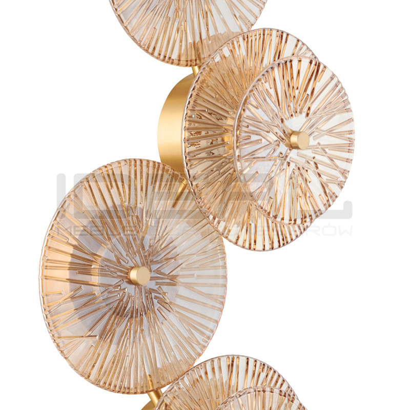 Dekoracyjny KINKIET LUXIO-4 LED BURSZTYNOWY