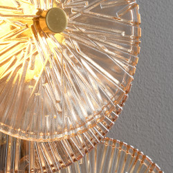 Dekoracyjny KINKIET LUXIO-4 LED BURSZTYNOWY