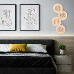 Dekoracyjny KINKIET LUXIO-4 LED BURSZTYNOWY