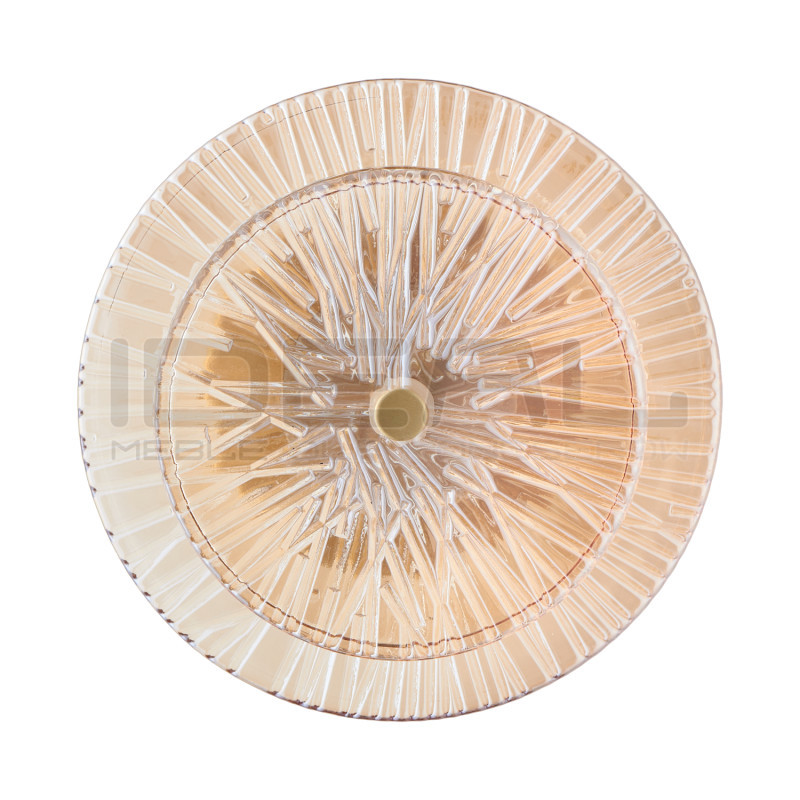 Dekoracyjny kinkiet LUXIO 1 LED BURSZTYNOWY