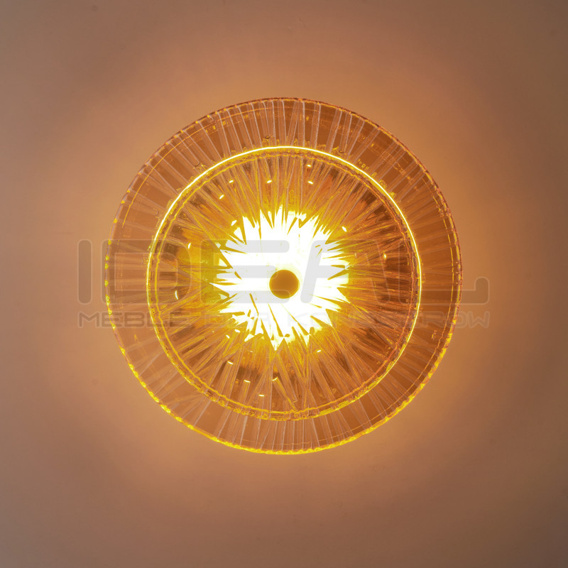 Dekoracyjny kinkiet LUXIO 1 LED BURSZTYNOWY