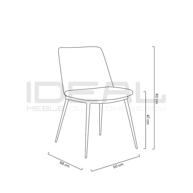 Krzesło Glamour DIEGO