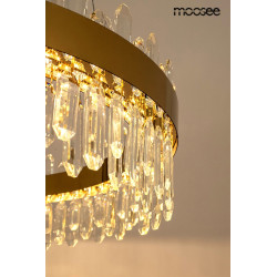 Kryształowa lampa wisząca glamour AMIRA 60 złota