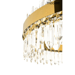 Kryształowa lampa wisząca glamour AMIRA 100 złota