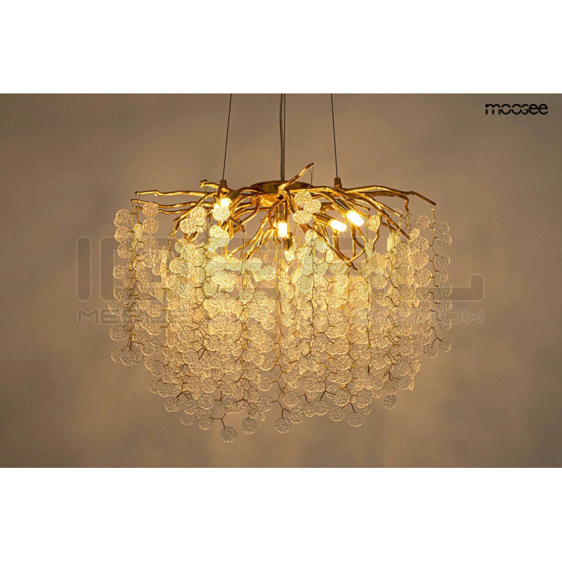 Lampa wisząca glamour RIVIERA 80 jemioła złota