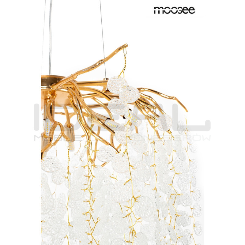 Lampa wisząca glamour RIVIERA 80 jemioła złota