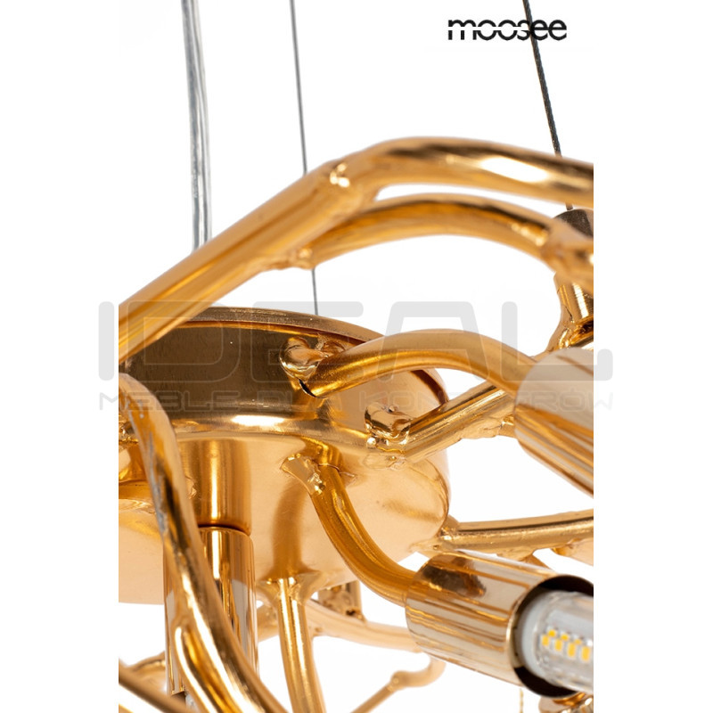 Lampa wisząca glamour RIVIERA 80 jemioła złota