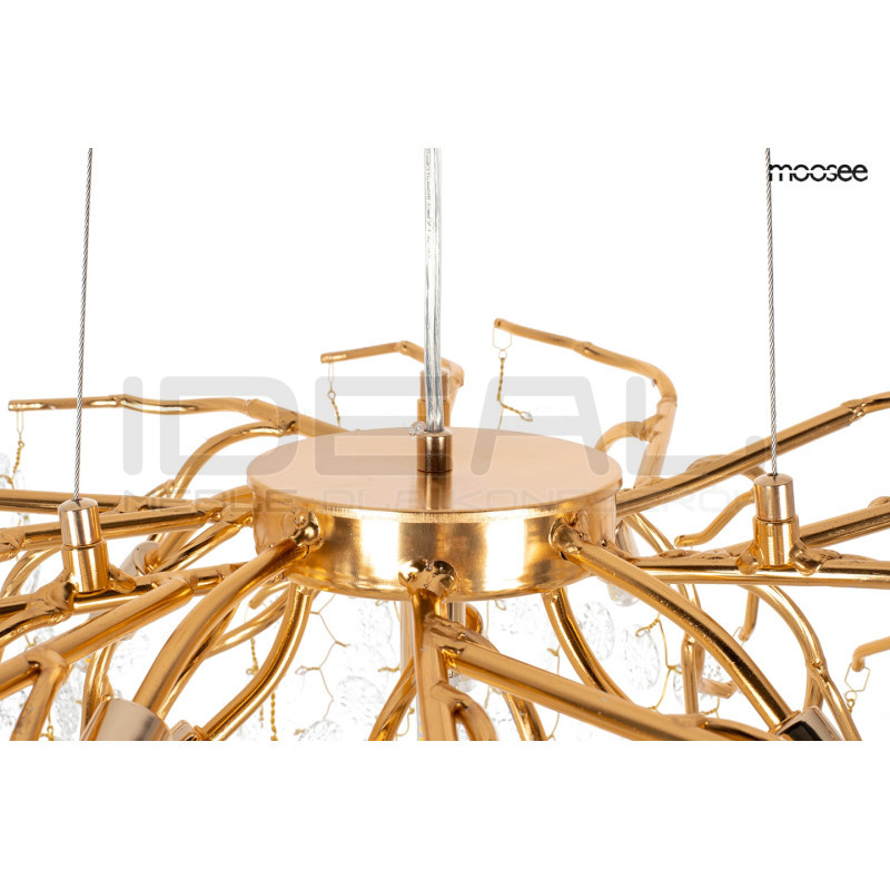 Lampa wisząca glamour RIVIERA 80 jemioła złota
