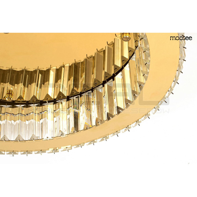 Kryształowy Plafon BORRA lampa sufitowa 50 złota