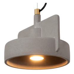 Betonowa lampa wisząca Bat szara