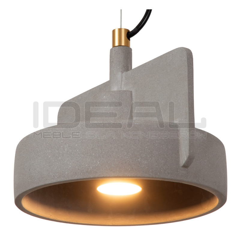 Betonowa lampa wisząca Bat szara