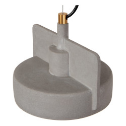 Betonowa lampa wisząca Bat szara