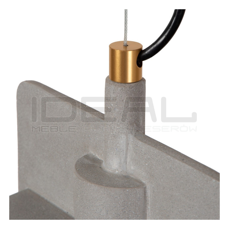 Betonowa lampa wisząca Bat szara