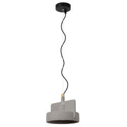 Betonowa lampa wisząca Bat szara