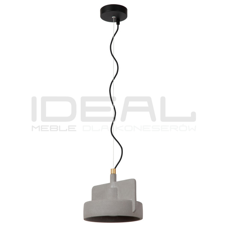 Betonowa lampa wisząca Bat szara