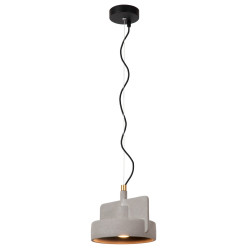 Betonowa lampa wisząca Bat szara