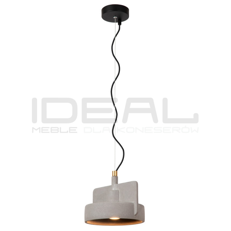 Betonowa lampa wisząca Bat szara