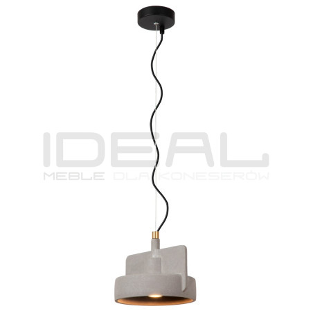 Betonowa lampa wisząca Bat szara