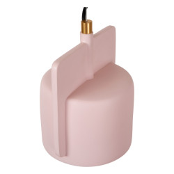 Betonowa lampa wisząca Bat różowa