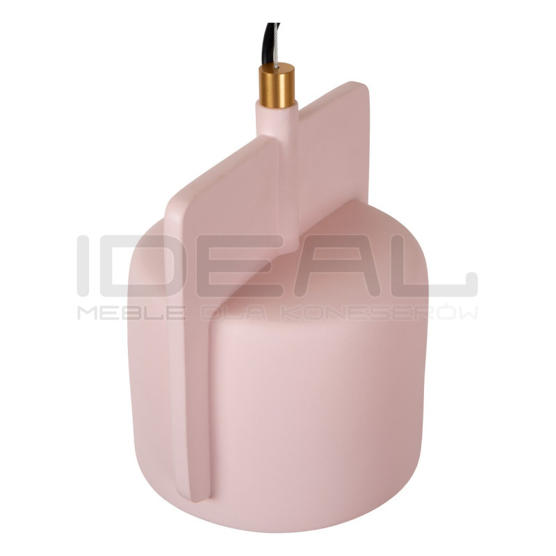 Betonowa lampa wisząca Bat różowa