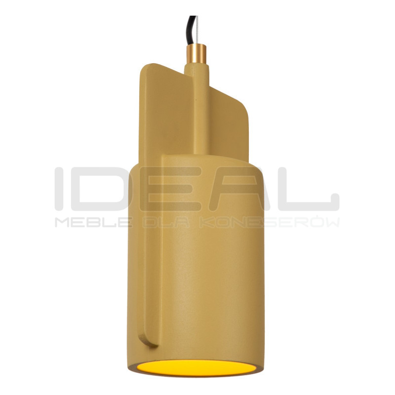 Betonowa lampa wisząca Bat żółta